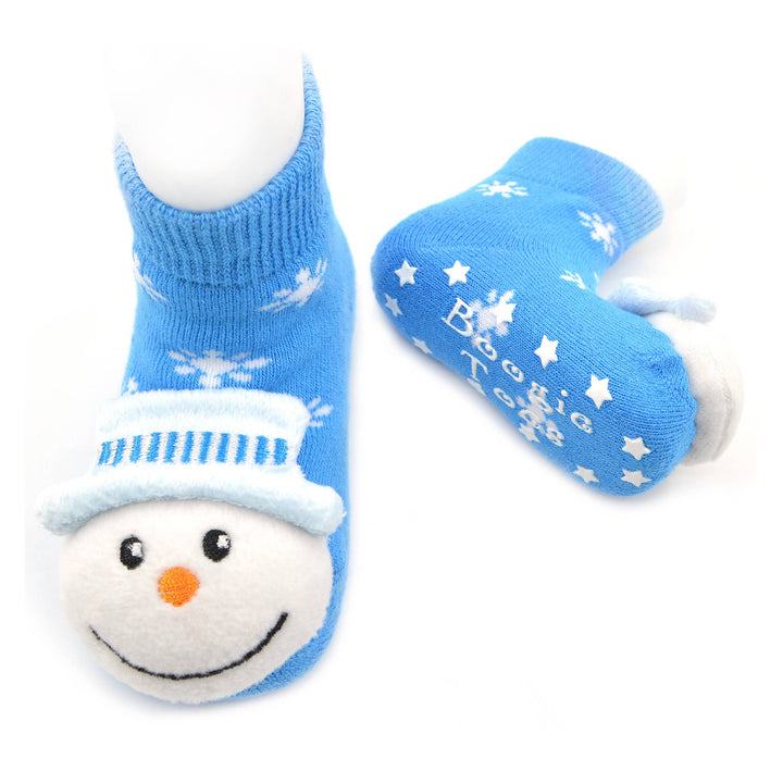 Snowman Christmas Boogie Toes Rattle Socks: 0 - 1 Y