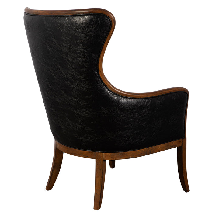 Snowden - Tan Wing Chair - Light Brown