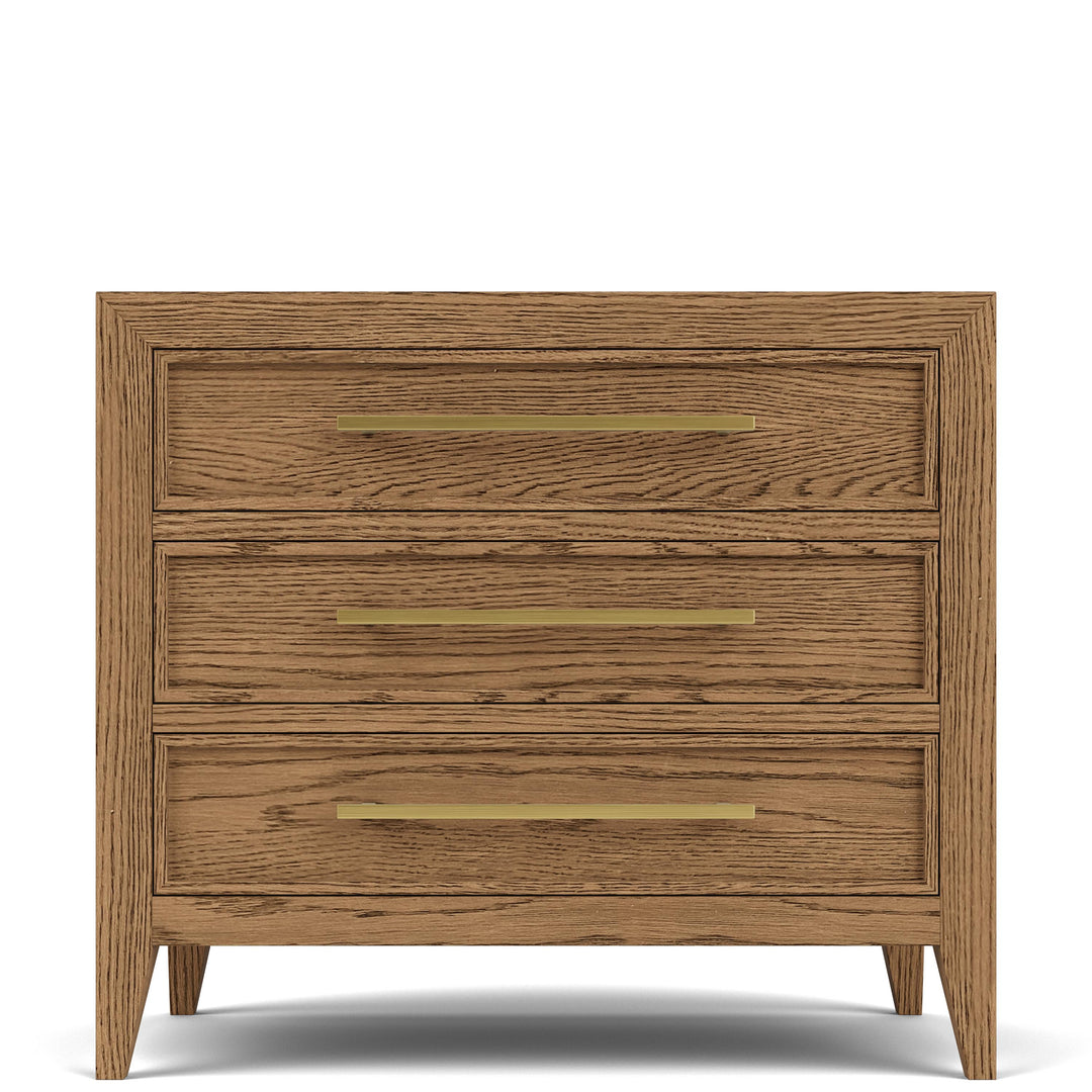 Halbrooke - Three Drawer Nightstand - Light Brown