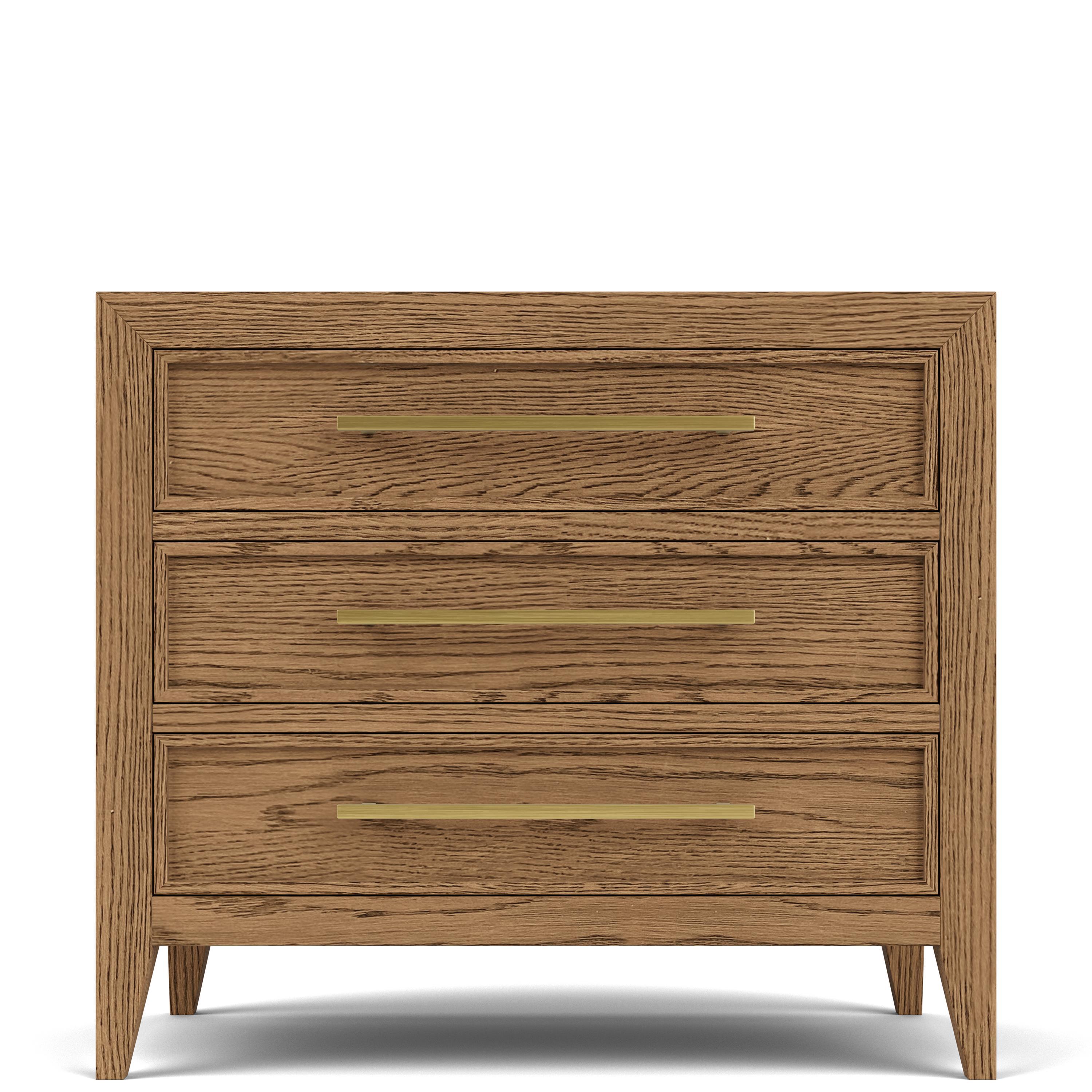 Halbrooke - 3 Drawer Nightstand - Light Brown