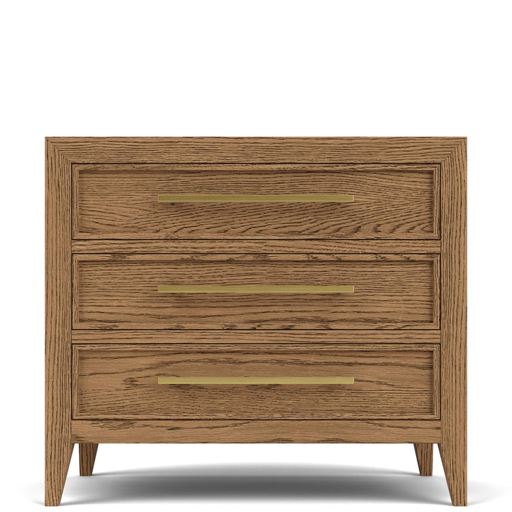 Halbrooke - Three Drawer Nightstand - Light Brown