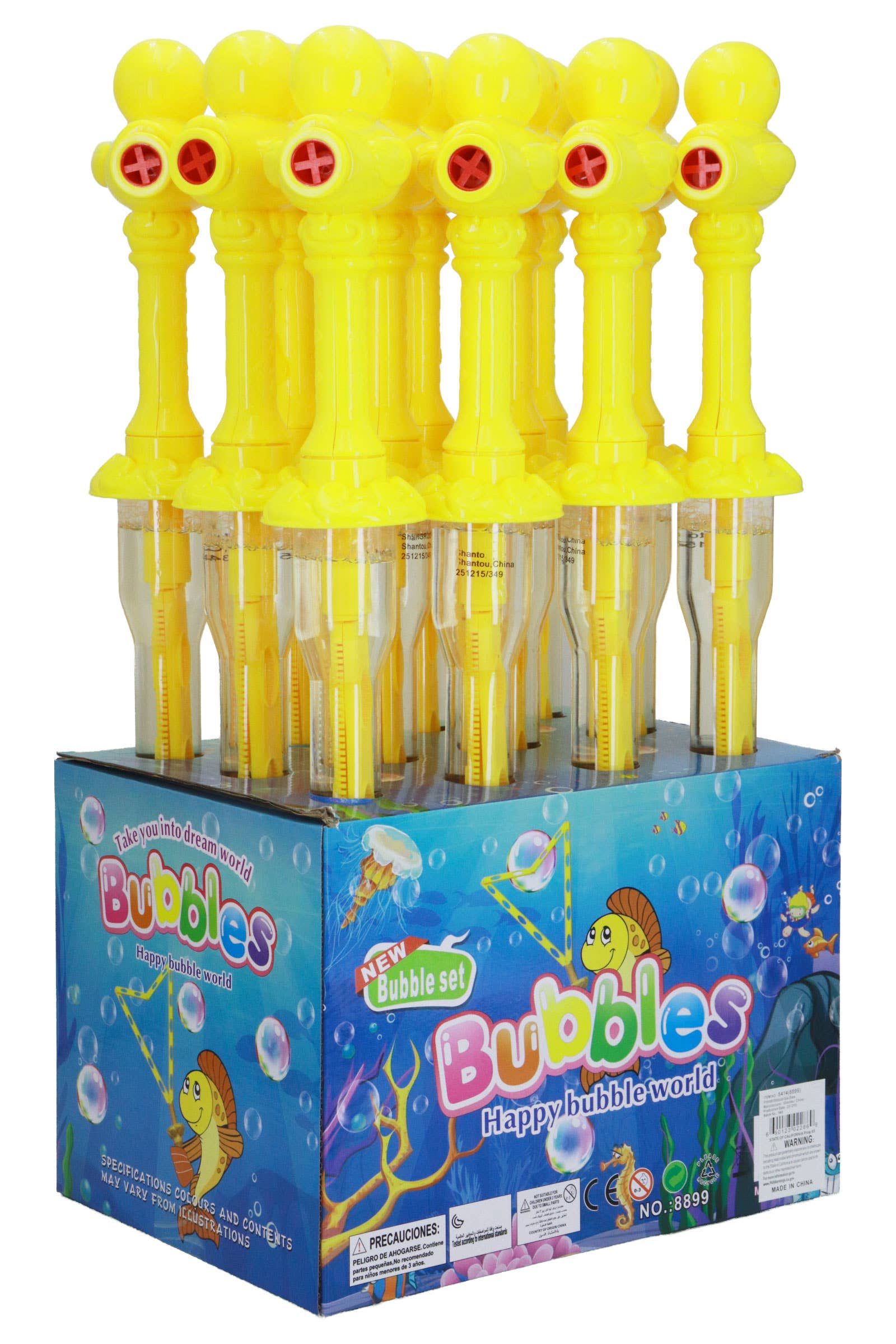 Jumbo Duck Quacking Noise Bubble Sword Stick Wand - 12 pcs