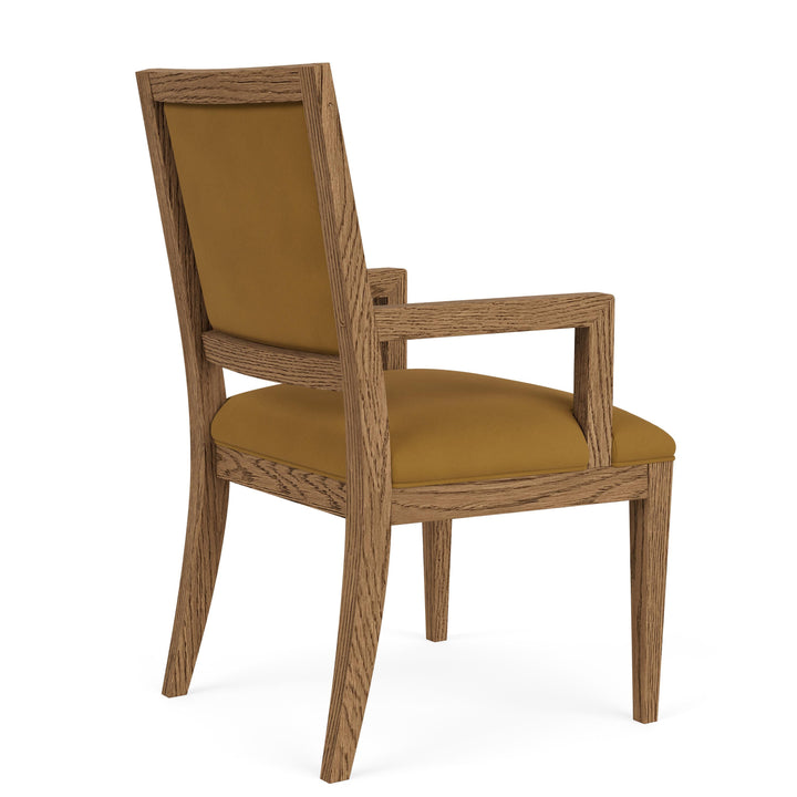Halbrooke - Upholstered Back Arm Chair (Set of 2) - Light Brown