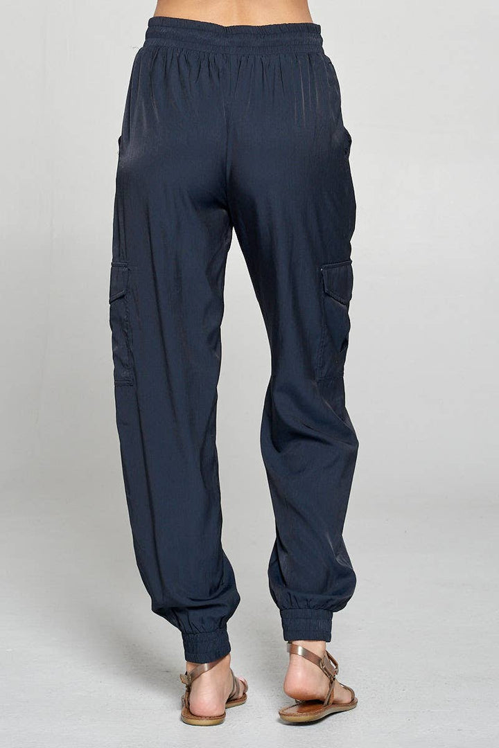 WOVEN CARGO PANTS - DEEP NAVY: SMALL