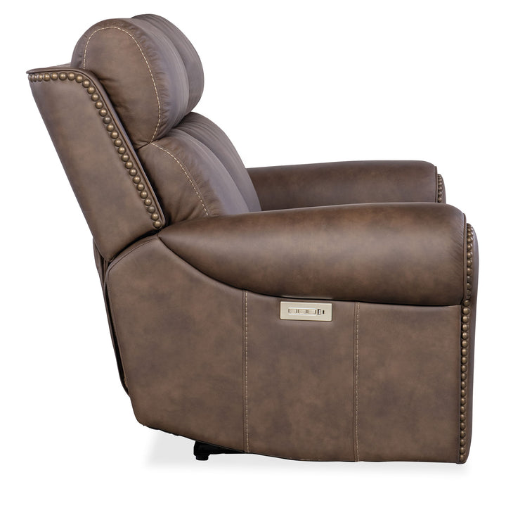 Duncan - Power Loveseat With Power Headrest & Lumbar - Dark Brown