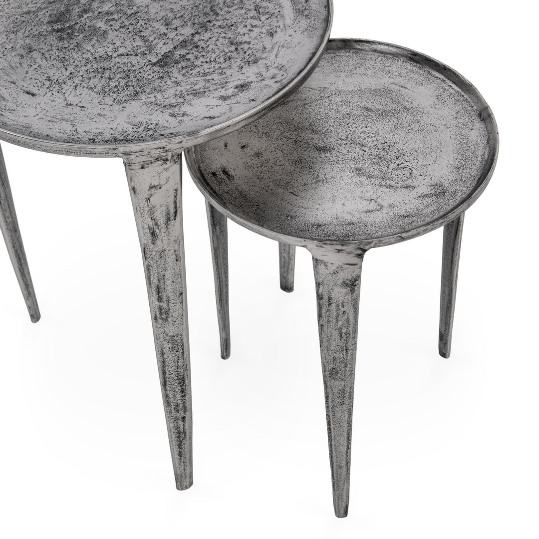 Elinor - Nesting Accent Tables (Set of 2) - Pearl Silver