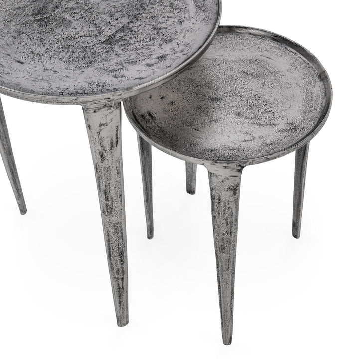Elinor - Nesting Accent Tables (Set of 2) - Pearl Silver