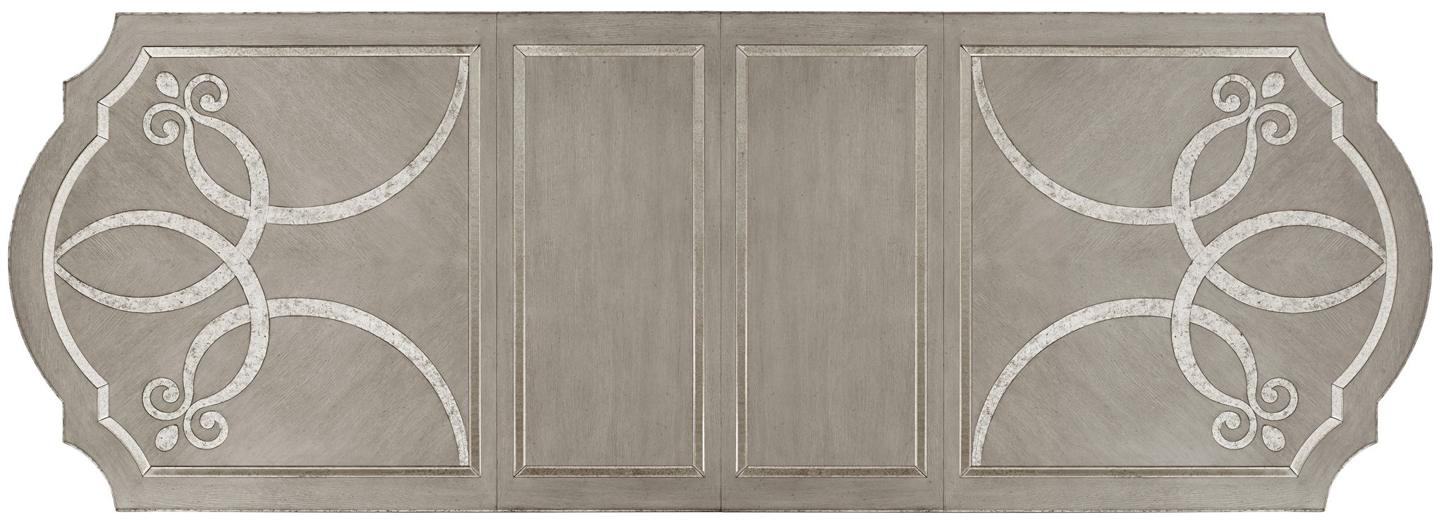 Sanctuary - Rectangle Dining Table With 2-20" Leaves - Pearl Silver