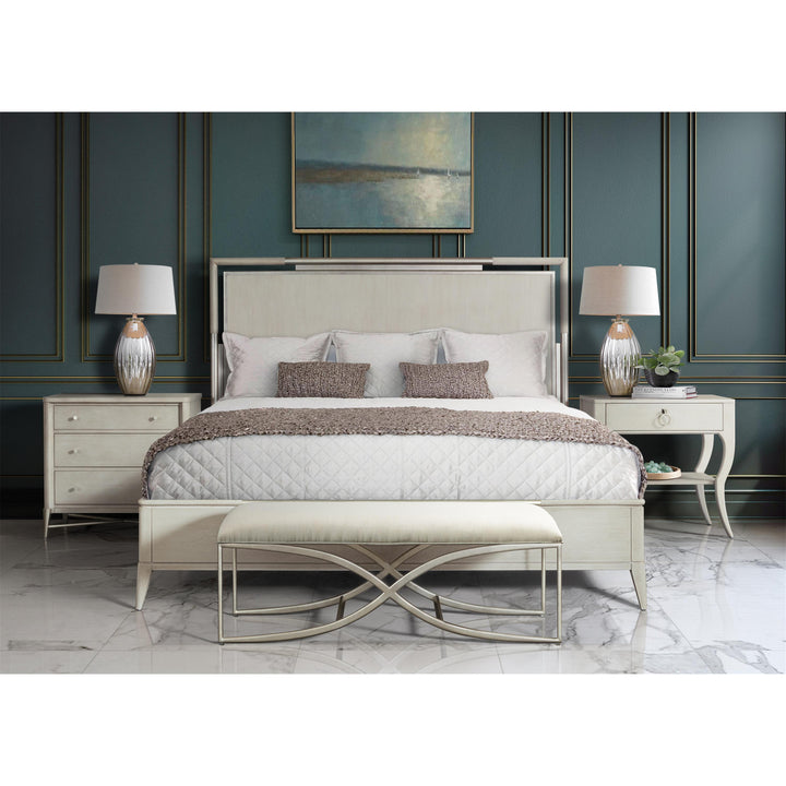 Maisie - Three Drawer Nightstand - Beige