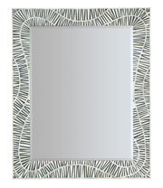 Commerce And Market - Tiger Tooth Vertical Mirror - White