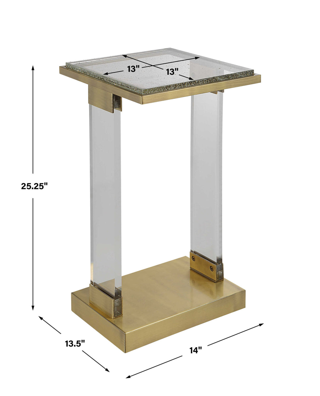 Muse - Seeded Glass Accent Table