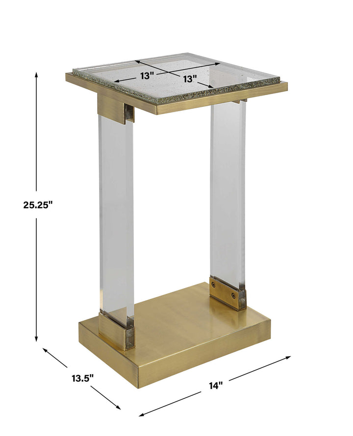 Muse - Seeded Glass Accent Table