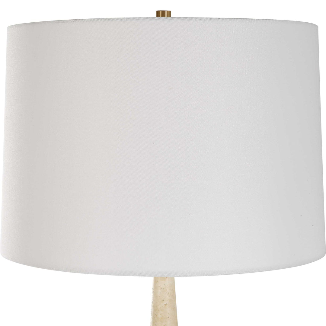 Palu - Travertine Table Lamp - Beige