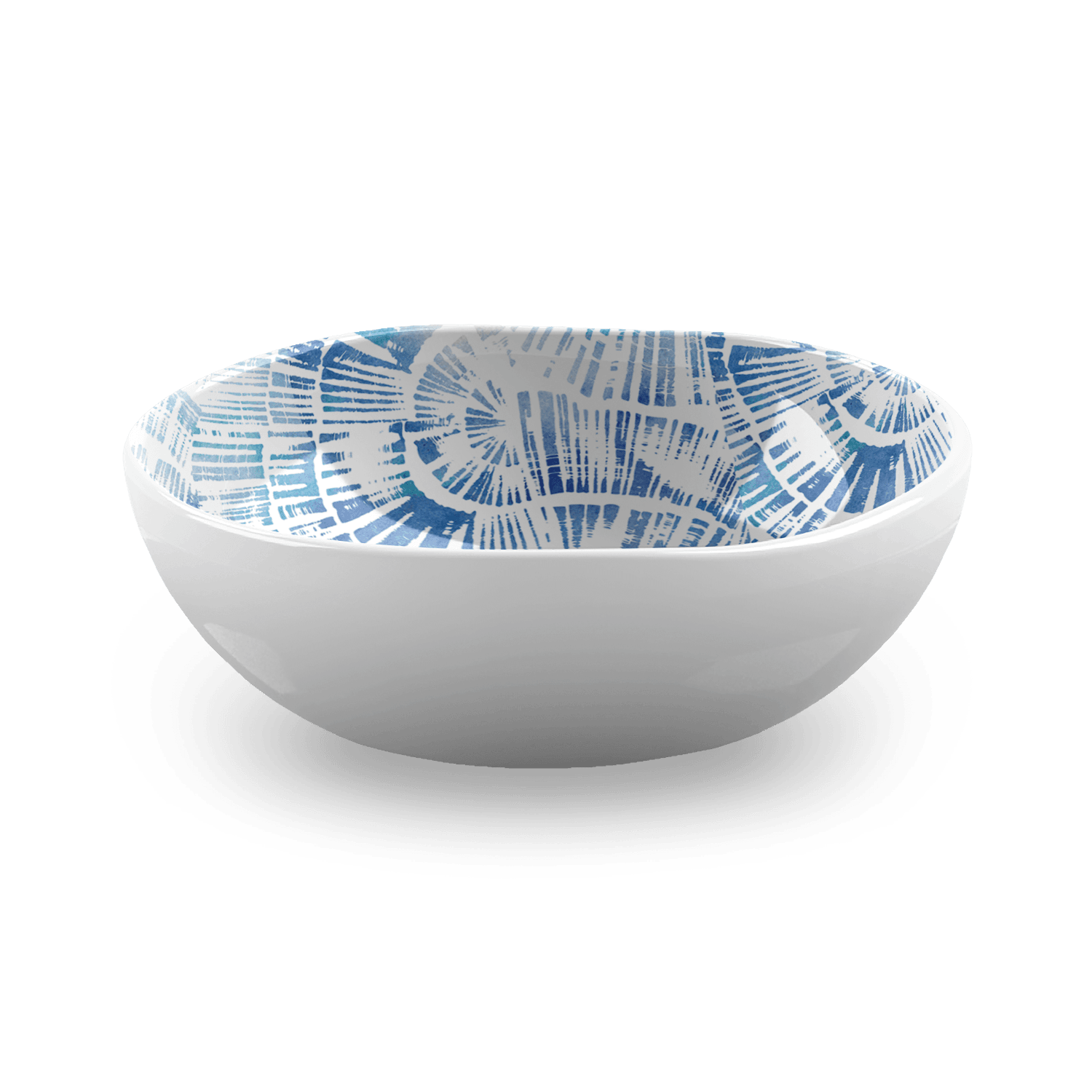 Coastal Scallops Dinnerware,100% Melamine,BPA free,Food Safe: Fish Shaped Dip Bowl, 5.9"/ 8.3 oz.