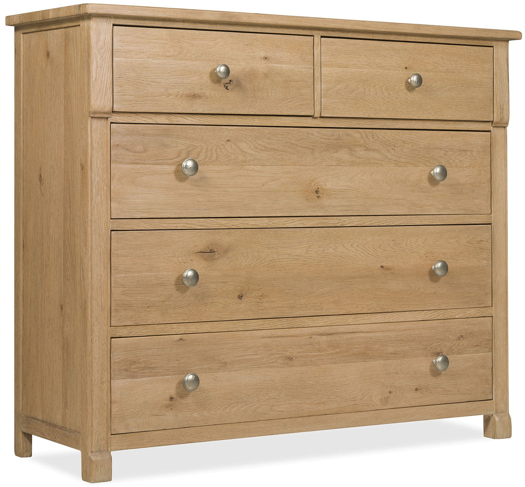 Driftwood - Five-Drawer Chest - Light Wood