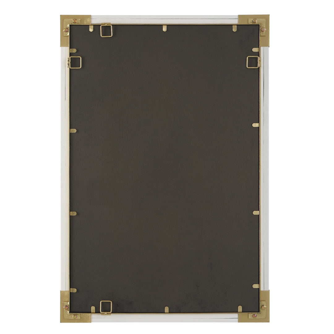 Malik - White & Gold Mirror