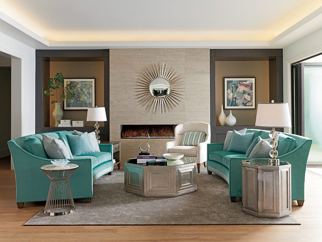 Ariana - Martini Stainless Accent Table - Pearl Silver