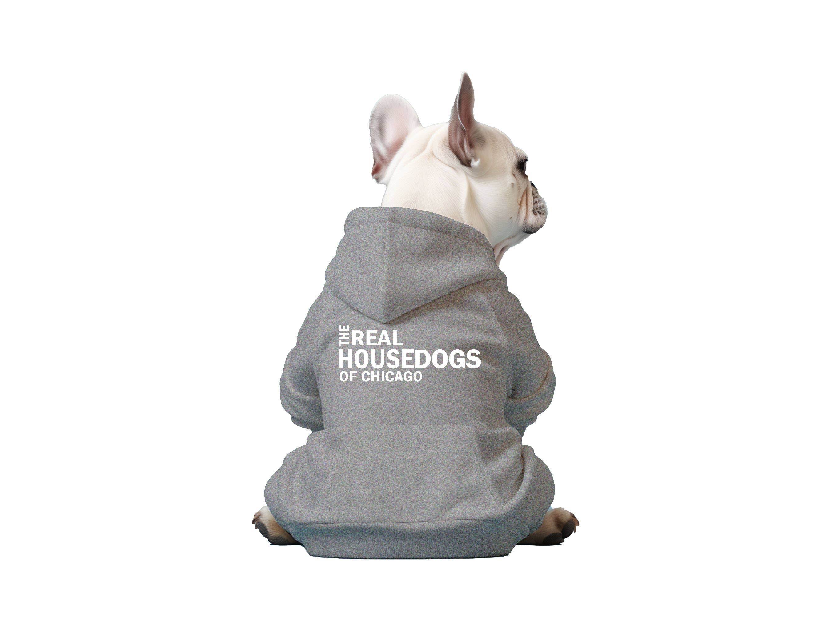 The Real House Dogs of CUSTOM CITY - Dog Hoodie: Navy / X-Large