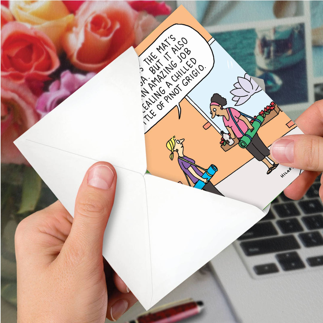 NobleWorks - Yoga Mat Greeted Birthday Card