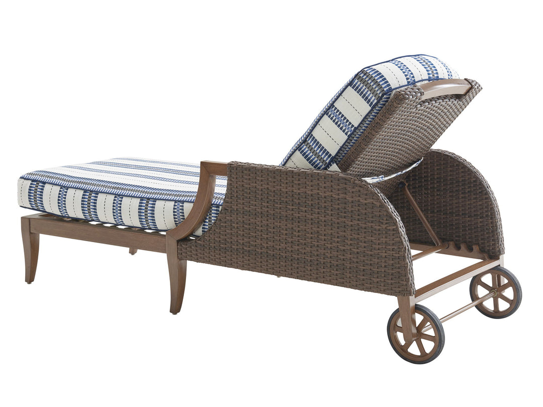 Harbor Isle - Chaise Lounge - Dark Brown