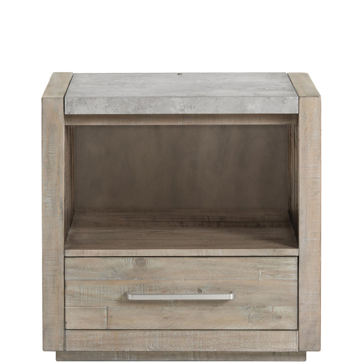 Intrigue - One Drawer Nightstand - Light Brown