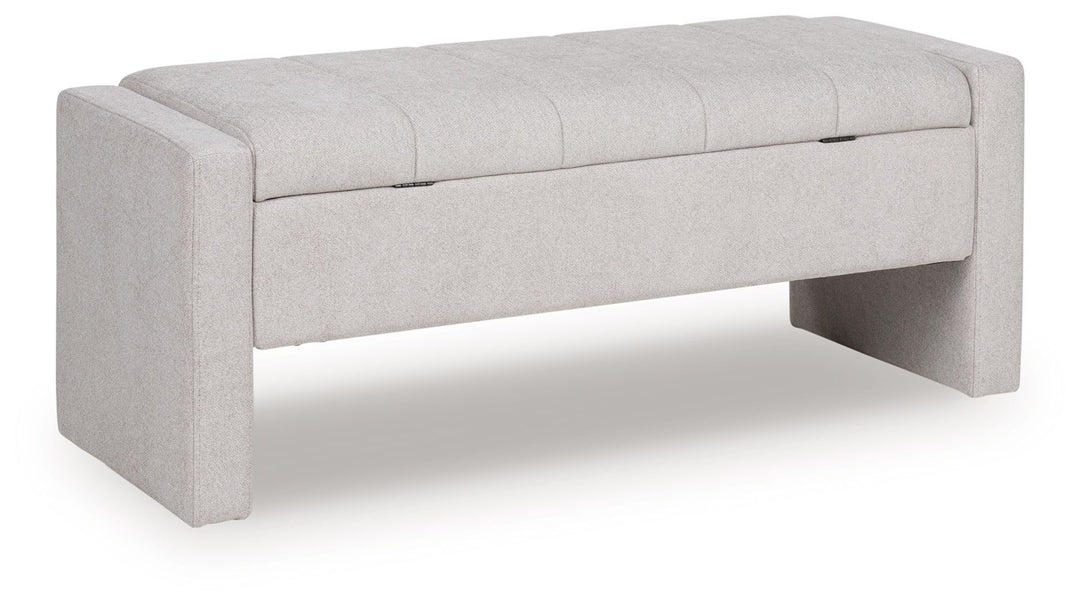 Akselman - Gray - Storage Bench