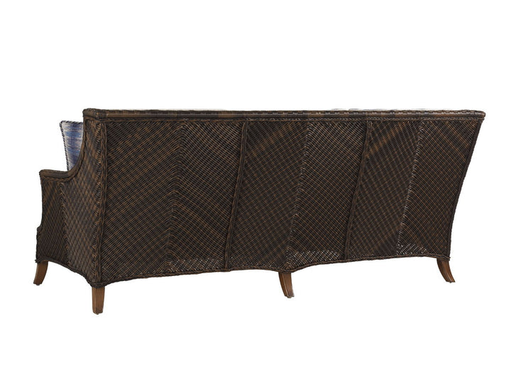 Island Estate Lanai - Sofa - Dark Brown / White