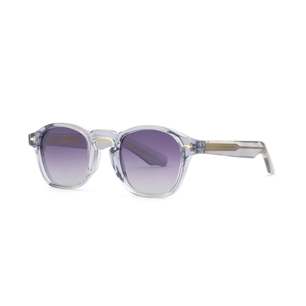 KYLIE | Transparent Grey | Gold Accent | Gradient Lens