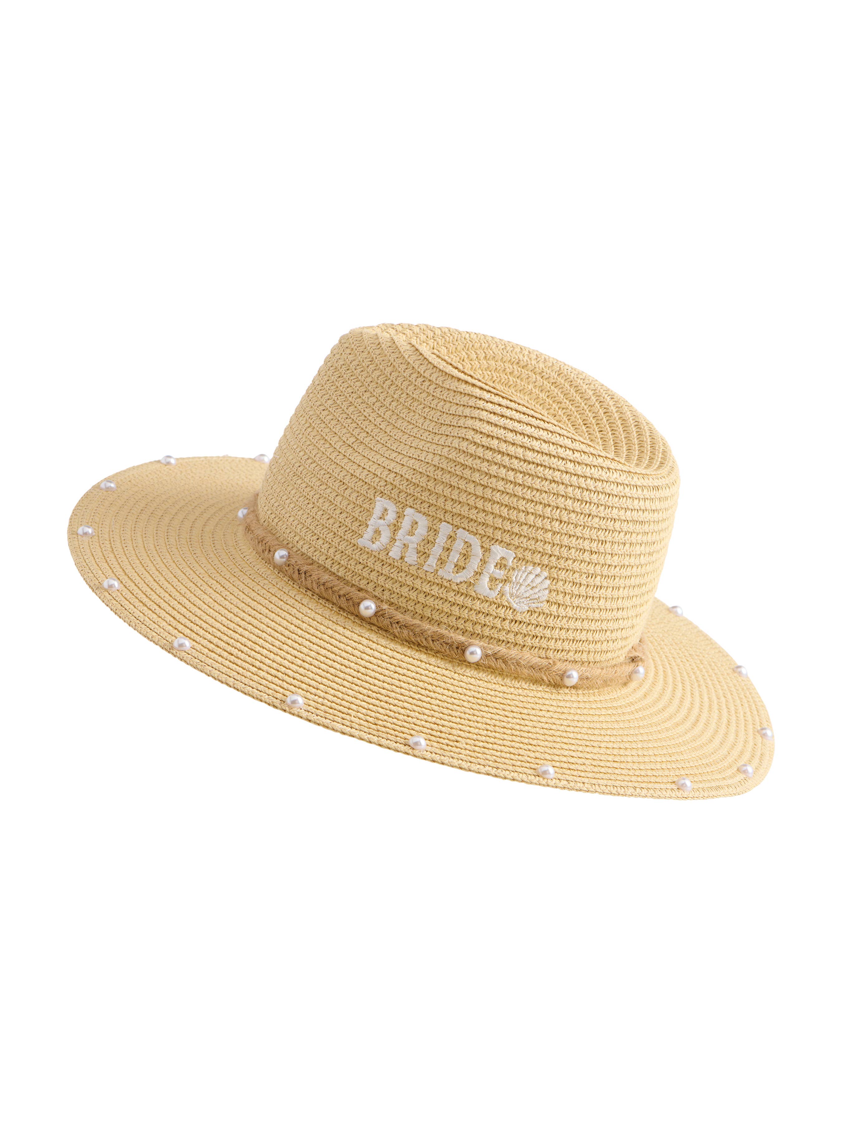 SEASIDE "BRIDE" HAT,NATURAL