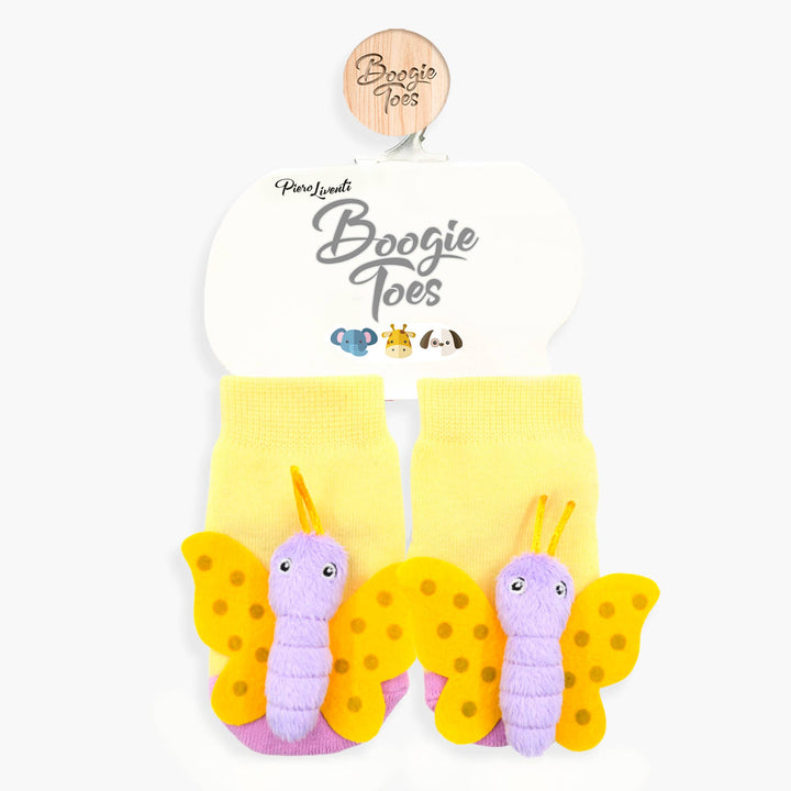 Butterfly Boogie Toes Rattle Socks: 0 - 1 Y