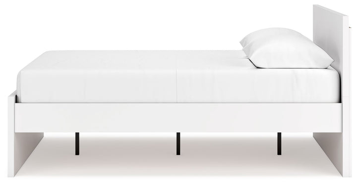 Onita - White - Queen Panel Platform Bed