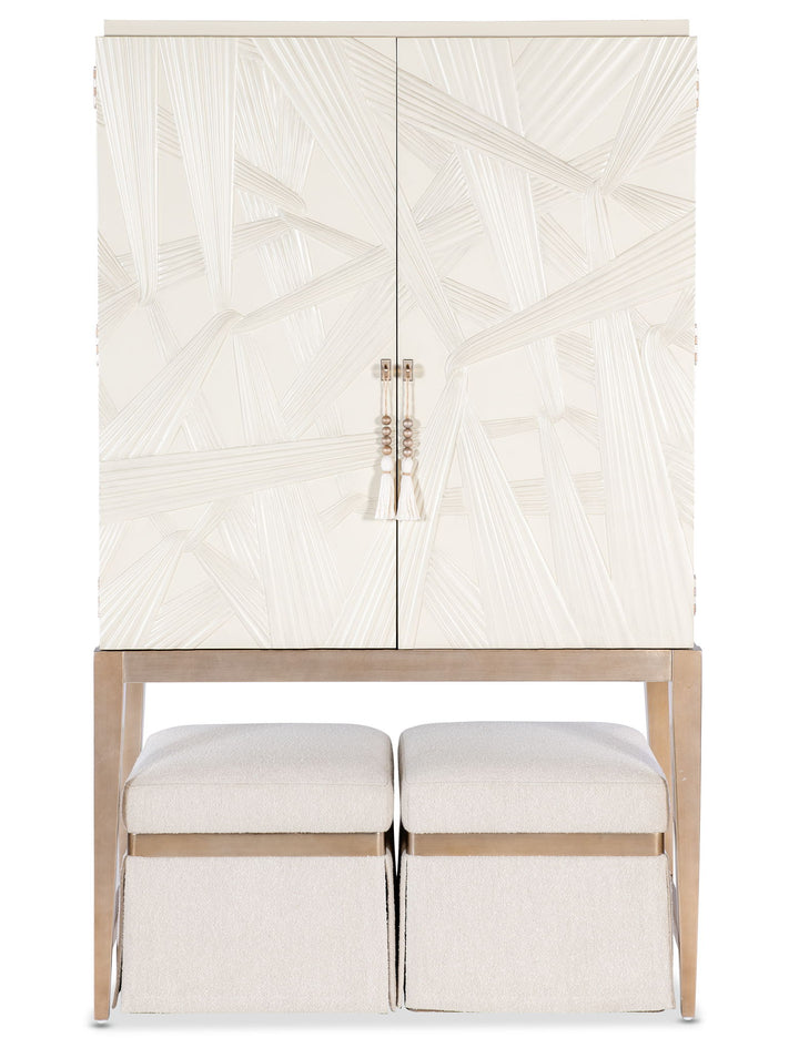 Melange - Dream Weaver Bar Cabinet - White