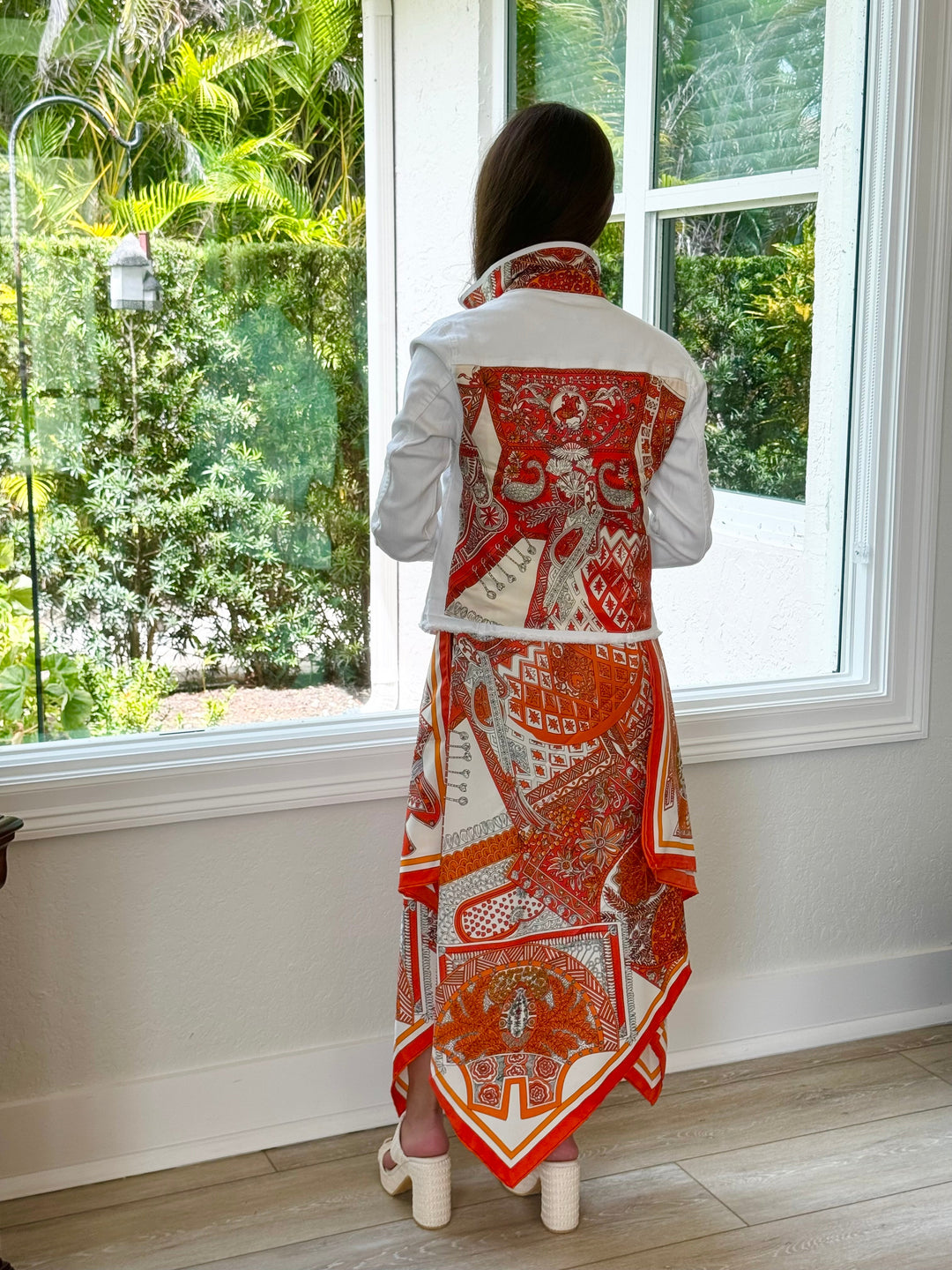 Silk Dress / Colors of Orange
