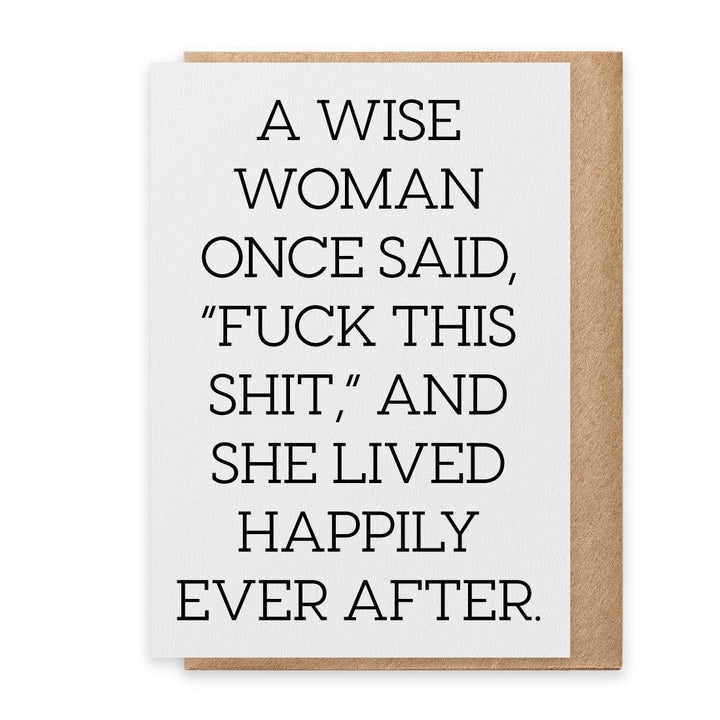 Wise Woman - Greeting Card