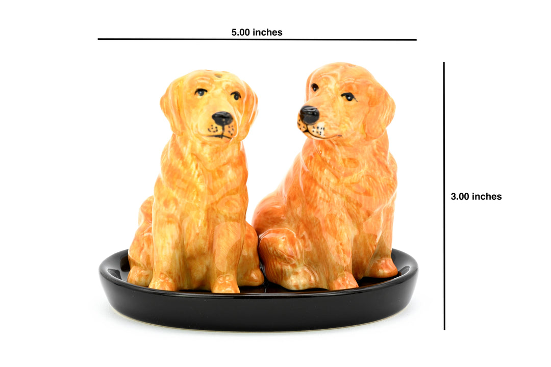 SP9137 SALT AND PEPPER SHAKER Golden Retriever