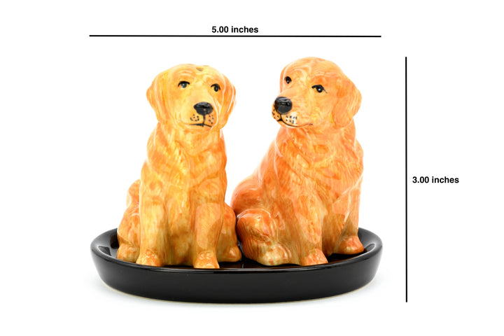 SP9137 SALT AND PEPPER SHAKER Golden Retriever