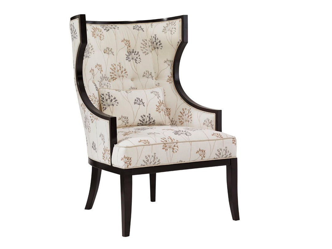 Kensington Place - Dover Chair - Dark Brown / Gray