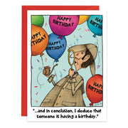 No Sh*t Sherlock Birthday Card - 9478