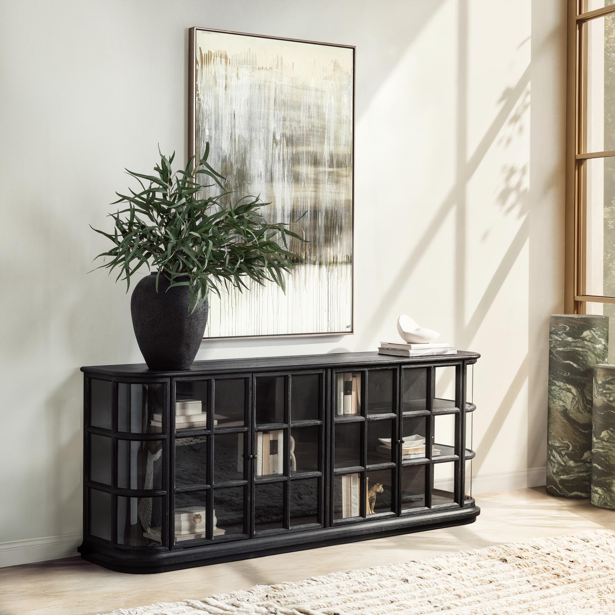 Carson - 4 Door Cabinet - Loft Black