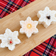 Snowflake Soy Candle | Christmas Candle | Small Candle Gifts: White Christmas