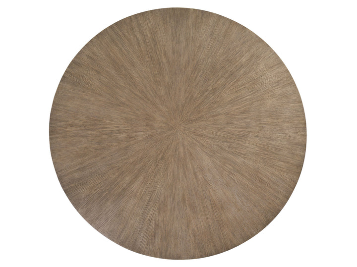 Zanzibar - Regent Round Dining Table - Light Brown / Black