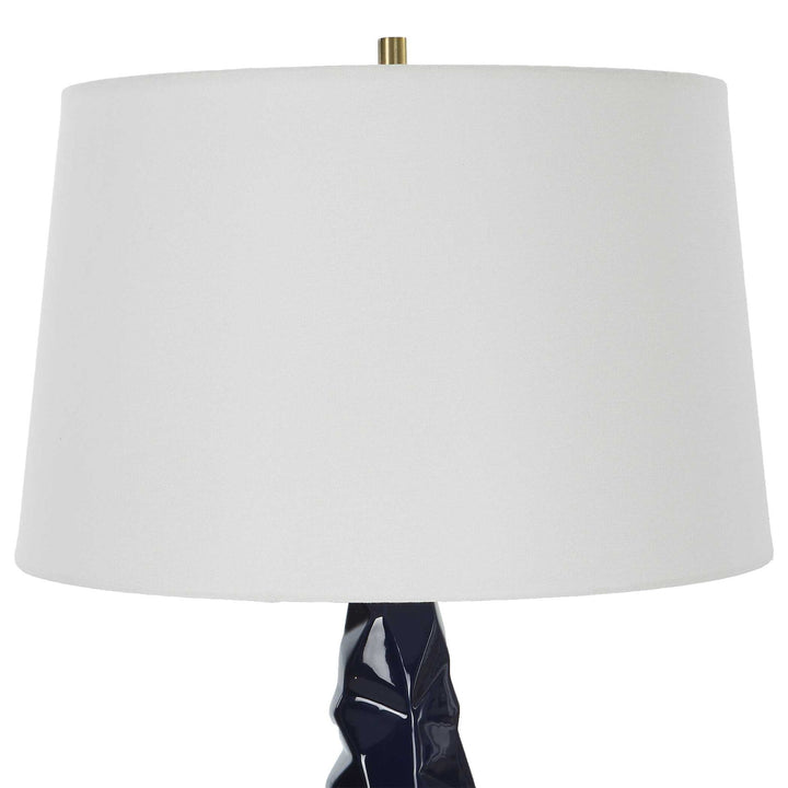 Kavos - Geometric Blue Table Lamp