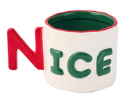 Ceramic Message Mug Nice, 14oz