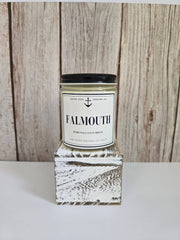 Falmouth Cape Cod Soy Wax Crackling Wooden Wick Candle Fallen Leaves Soy Wax Crackling Wooden Wick  bulk wholesale  : 8oz