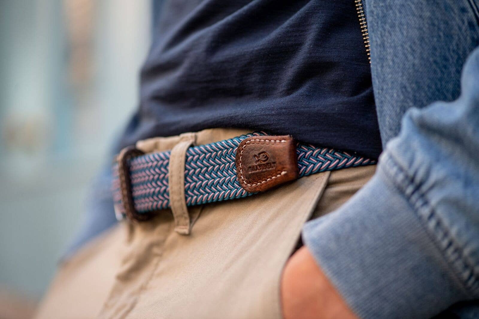 Seoul elastic braided belt: Size 1