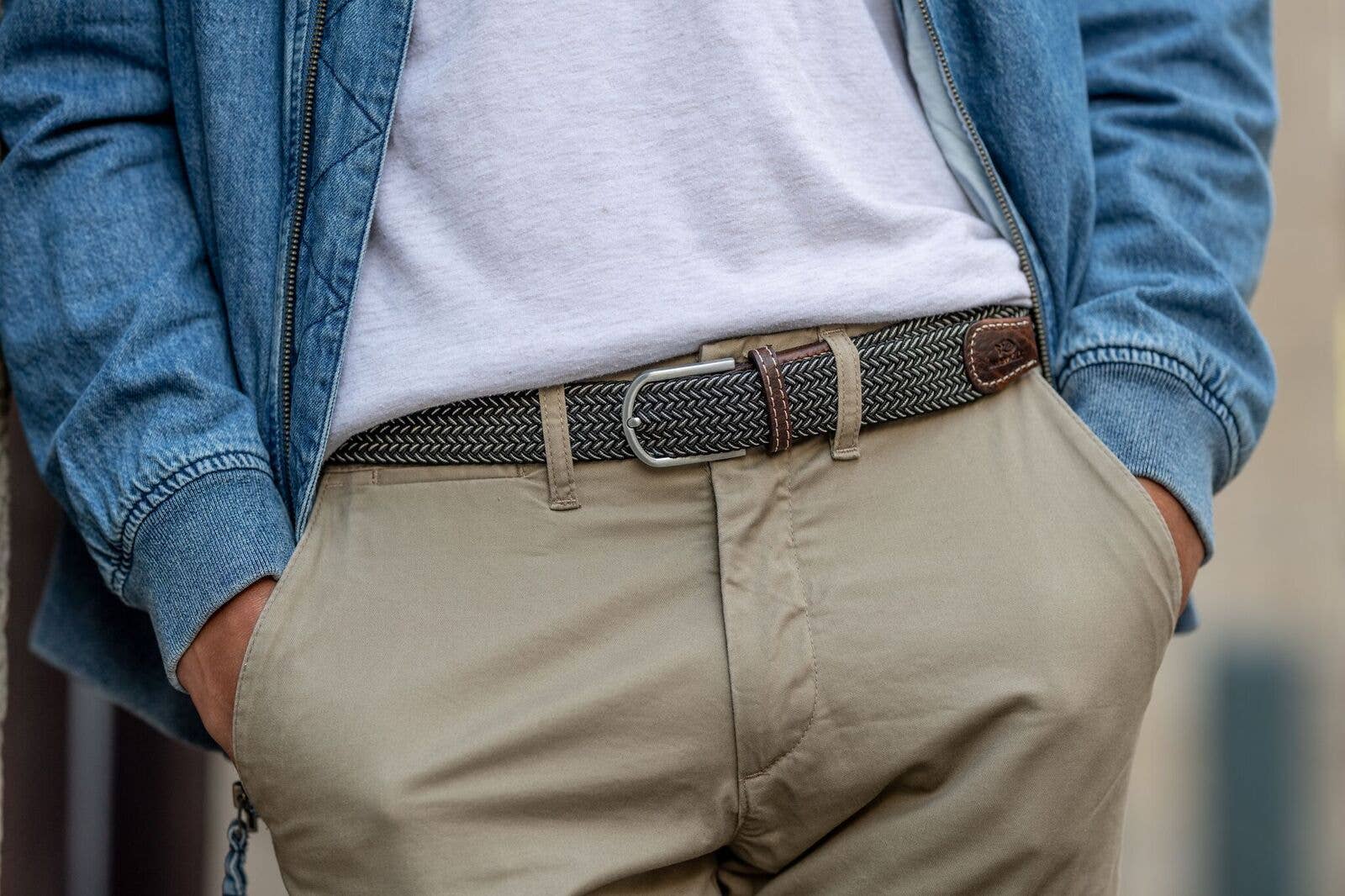 The Vienna elastic woven belt - Best seller!: Size 1 - 33"/39"