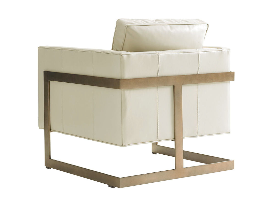Shadow Play - Winthrop Leather Chair - Beige