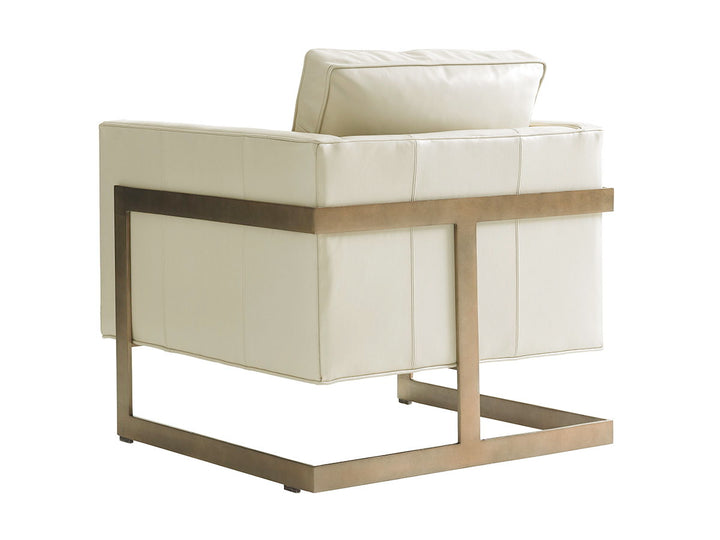 Shadow Play - Winthrop Leather Chair - Beige