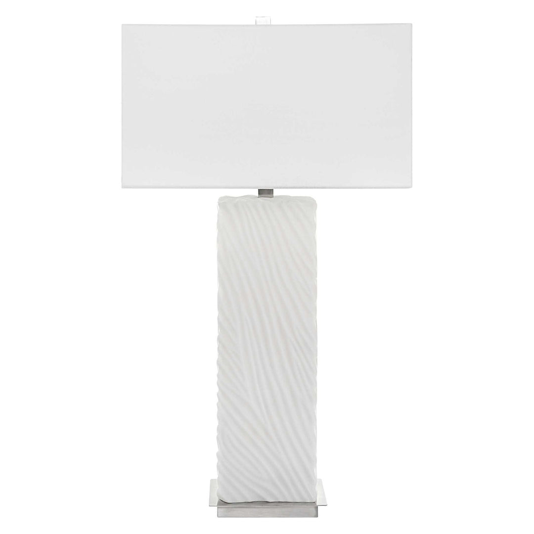 Pillar - Marble Table Lamp - White