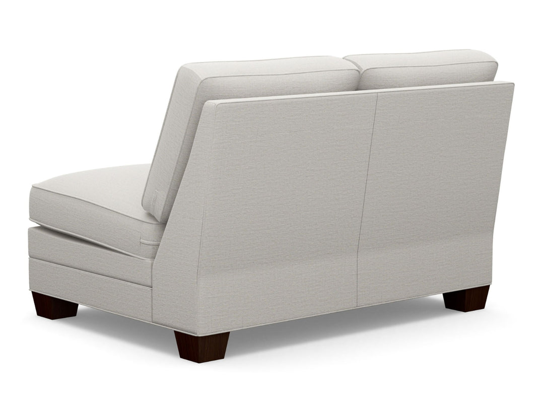 Lexington Upholstery - Townsend Fabric Armless Loveseat - White
